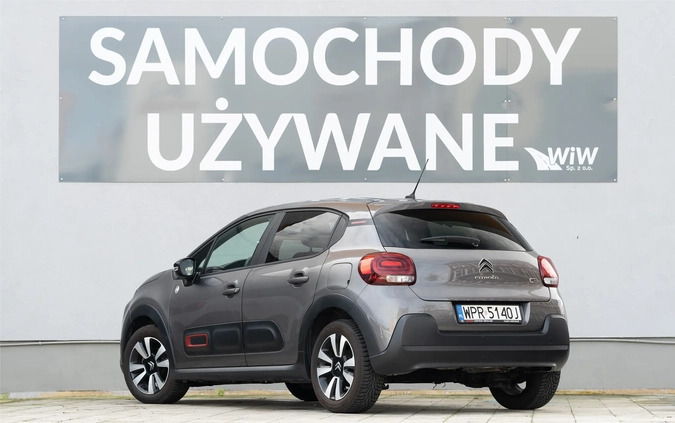 Citroen C3 cena 59900 przebieg: 74300, rok produkcji 2021 z Człopa małe 172